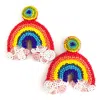 Allie Beads Rainbow Earrings In Multi