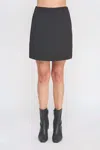 Allie Rose Basic Mini Skirt In Black In Black