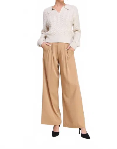 Allie Rose Camila Pants In Camel In Brown