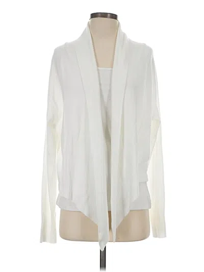 Pre-owned Allie Rose Cardigan Sweater In White