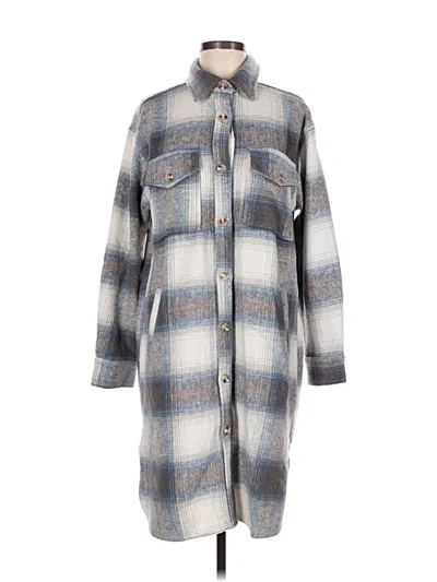 Pre-owned Allie Rose Coat In Gray
