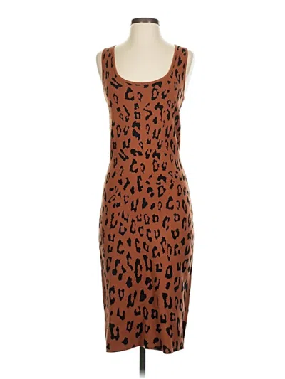 Pre-owned Allie Rose Cocktail Dress In Brown