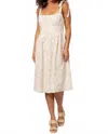 Allie Rose Noor Midi Dress In Cream In White