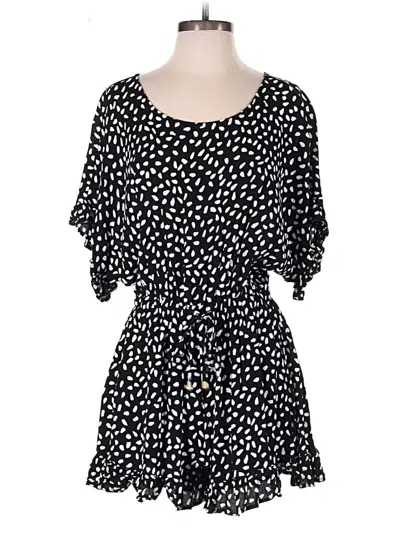 Pre-owned Allie Rose Romper In Black