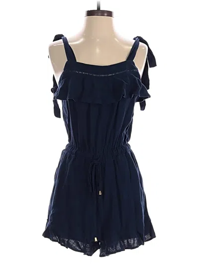 Pre-owned Allie Rose Romper In Blue
