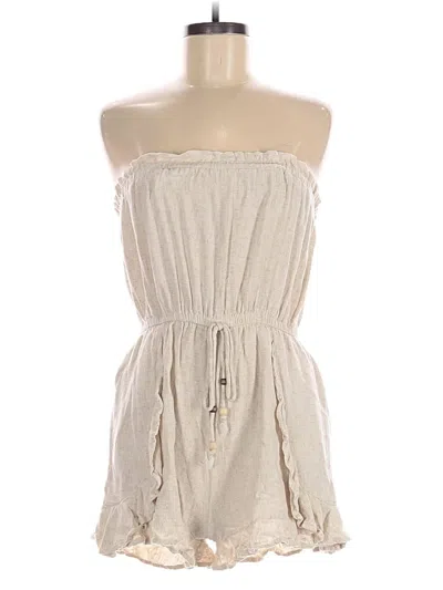 Pre-owned Allie Rose Romper In Ivory