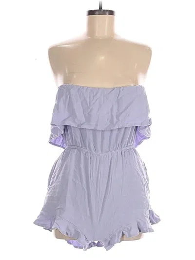 Pre-owned Allie Rose Romper In Purple