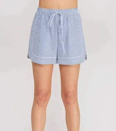 Allie Rose Seaside Stroll Shorts In Blue