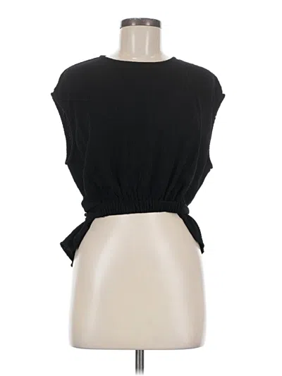 Pre-owned Allie Rose Sleeveless Blouse In Black