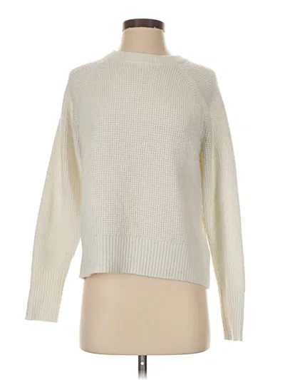 Pre-owned Allie Rose Turtleneck Sweater In White