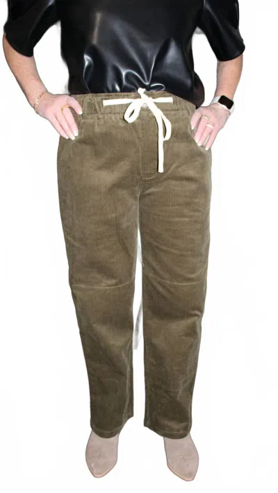 Allie Rose Val Pants In Green In Multi