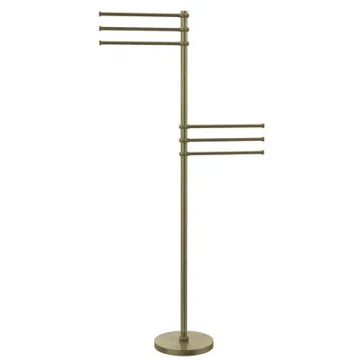 Allied Brass 25.5'' Free Standing Towel Stand In Antique Brass