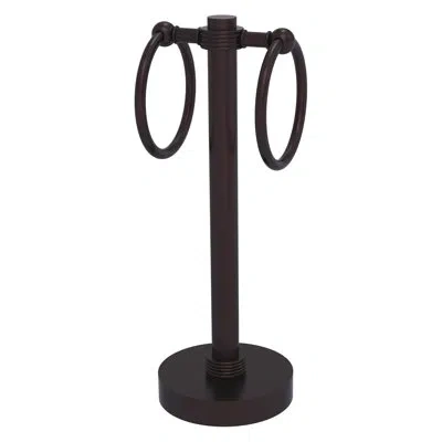Allied Brass 2-ring Guest Countertop Towel Stand In Antique Bronze