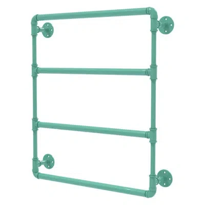Allied Brass 30'' Wall Mounted Towel Bar In Sea Foam Green