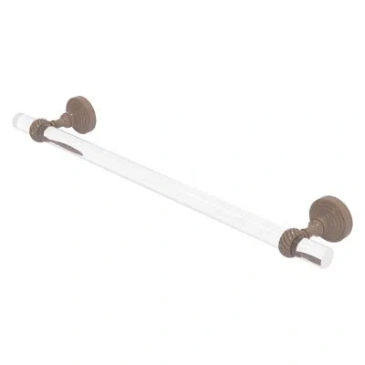 Allied Brass 34'' Wall Mounted Towel Bar In Shaded Beige