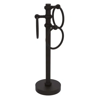 Allied Brass 3-swing Ring Countertop Towel Stand In Oil Rubbed Bronze