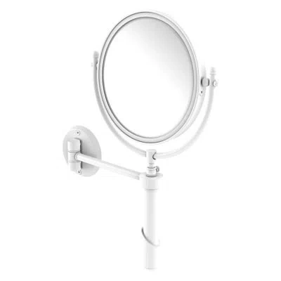 Allied Brass 8" Extendable Wall Mirror With Magnification In Antique Bronze