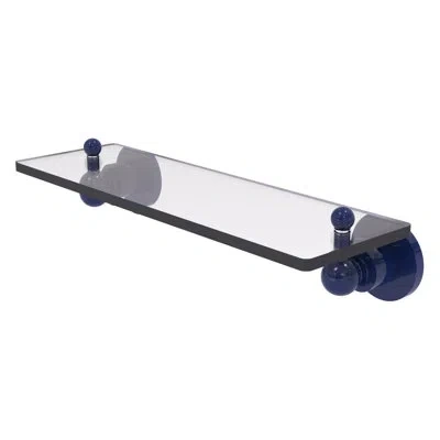 Allied Brass Astor Place Floating Shelf In Mediterranean Blue