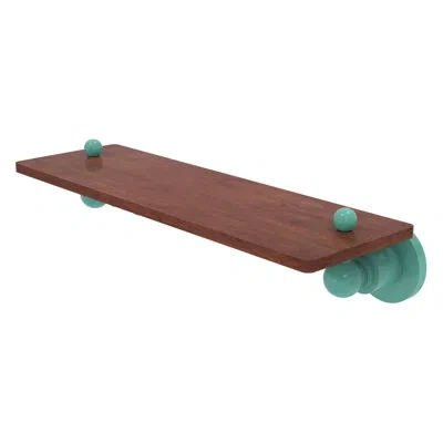 Allied Brass Astor Place Metal Floating Shelf In Sea Foam Green