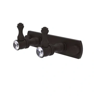 Allied Brass Carolina Crystal 2 Position Multi Hook In Oil Rubbed Bronze
