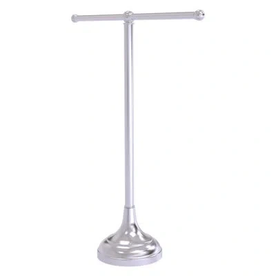 Allied Brass Choose Double Countertop Towel Stand In Satin Chrome
