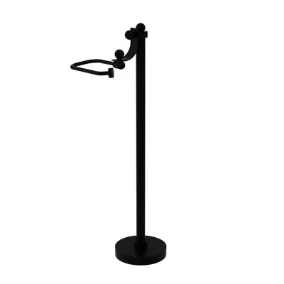 Allied Brass Choose Euro-style Fs Tissue Countertop Towel Stand In Matte Black