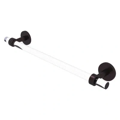 Allied Brass Clearview Wall Mounted Towel Bar In Antique Bronze