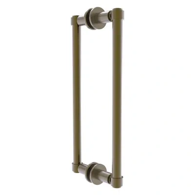 Allied Brass Contemporary 12" Back To Back Shower Door Pull In Antique Brass