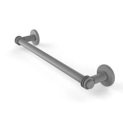 Allied Brass Continental 18" Wall Mounted Towel Bar In Matte Gray
