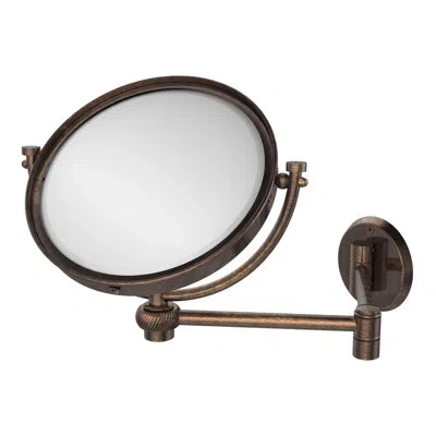 Allied Brass Extend 5x Magnification Wall Mirror With Twist Detail In Venetian Bronze