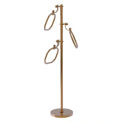 Allied Brass Free Standing Towel Stand In Brushed Bronze