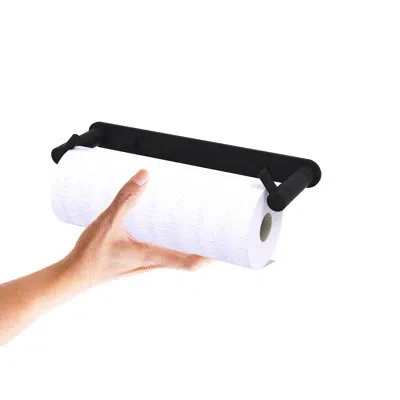 Allied Brass Fresno Wall Mounted Paper Towel Holder In Matte Black