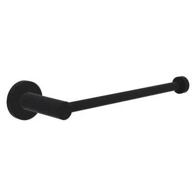 Allied Brass Malibu 10.08" Wall Mounted Towel Bar In Matte Black