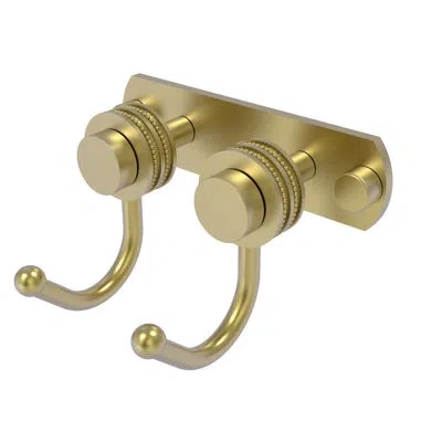 Allied Brass Mercury 2 Position Wall Mounted Robe Hook In Satin Brass