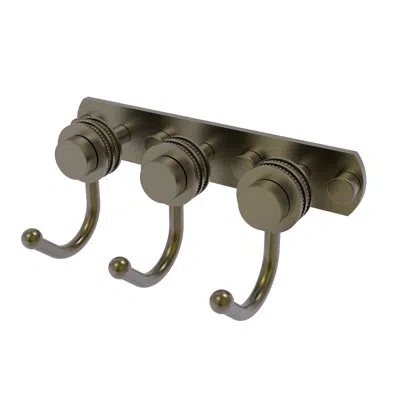 Allied Brass Mercury 3 Position Wall Mounted Hook Rack In Antique Brass
