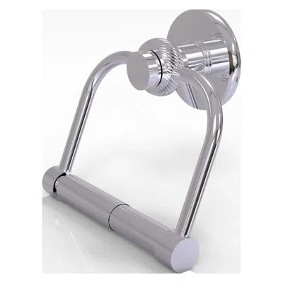 Allied Brass Mercury Wall Mounted Double Post Tissue Holder With Twist Detail In Polished Chrome