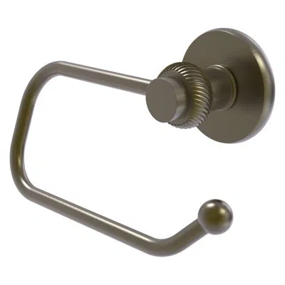 Allied Brass Mercury Wall Mounted Euro Tissue Holder With Twist Detail In Antique Brass