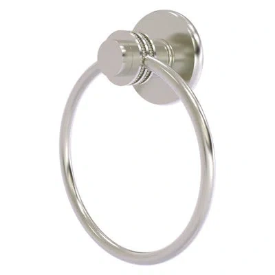 Allied Brass Mercury Wall Mounted Towel Ring In Satin Nickel