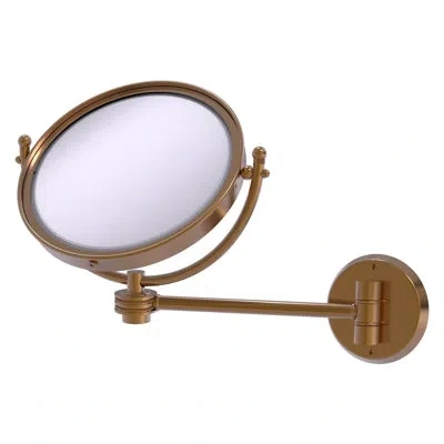 Allied Brass Modern & Contemporary Distressed Magnifying Makeup / Shaving Mirror In Brushed Bronze