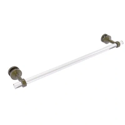 Allied Brass Pacific Beach 28" Towel Bar For Glass Shower Door In Antique Brass