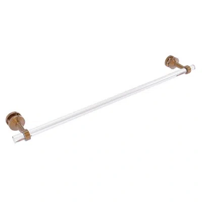 Allied Brass Pacific Beach 34" Towel Bar For Glass Shower Door In Brushed Bronze