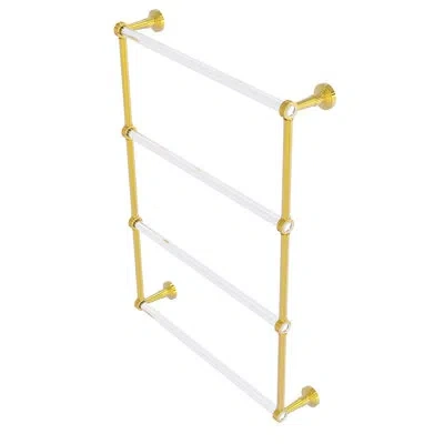 Allied Brass Pacific Beach 4 Tier Wall Mounted Towel Bar In Polished Brass