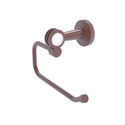 Allied Brass Pacific Beach European Dotted Accents Wall Mount Toilet Paper Holder In Antique Copper