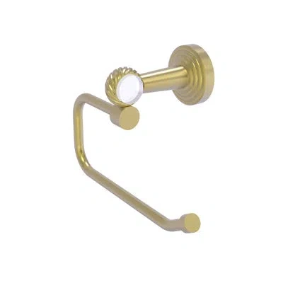 Allied Brass Pacific Beach European Twisted Accents Wall Mount Toilet Paper Holder In Satin Brass