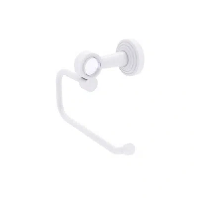 Allied Brass Pacific Beach European Wall Mount Toilet Paper Holder In Matte White