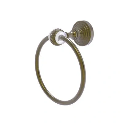 Allied Brass Pacific Beach Towel Ring In Antique Brass