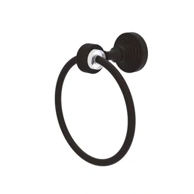 Allied Brass Pacific Beach Towel Ring In Oil Rubbed Bronze