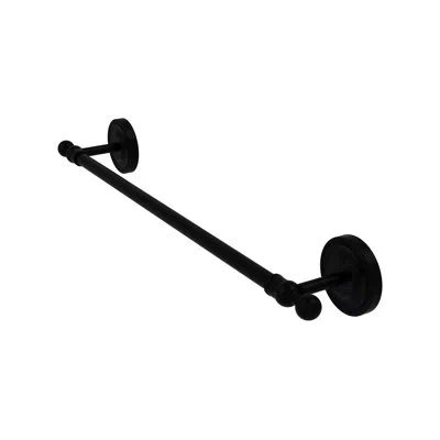 Allied Brass Regal 36" Wall Mounted Towel Bar In Matte Black