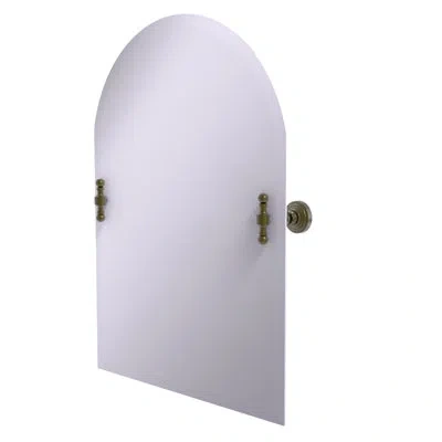 Allied Brass Retro Wave Accent Mirror In Antique Brass