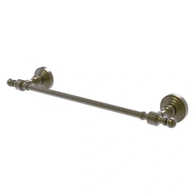 Allied Brass Retro Wave Wall Mounted Towel Bar In Antique Brass
